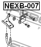 Nissan Terrano кронштейн крепления глушителя NEXB-007 FEBEST