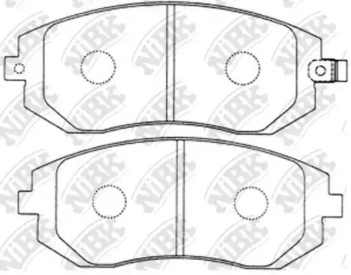 Subaru Forester (SG,SH, SJ), Impreza (GD, GG), Legacy 3,4, XV колодки тормозные  PN7460 NIBK