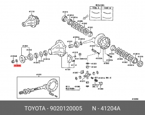 Toyota Hiace шайба (2) 90201-20005 TOYOTA