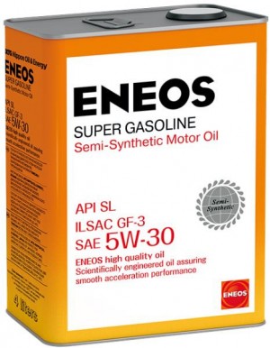 ENEOS 5w-30 полусинтетическое 4л масло моторное OIL1361 ENEOS