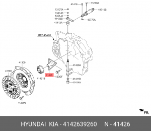 Kia Sportage направляющая втулка крепления 4142639260 HYUNDAI KIA