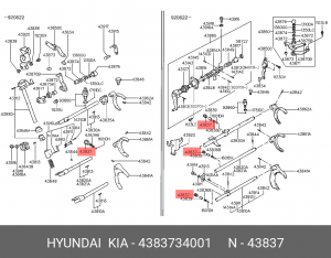 Hyundai\Kia Болт сливной масла КПП 4383734001 HYUNDAI KIA