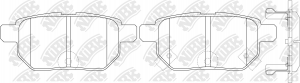 Toyota Auris, Corolla 06-13, Yaris Япония с 06- колодки задние дисковые PN1519 NIBK