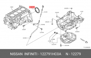 Nissan сальник коленвала задний 12279-1HC0A NISSAN INFINITI