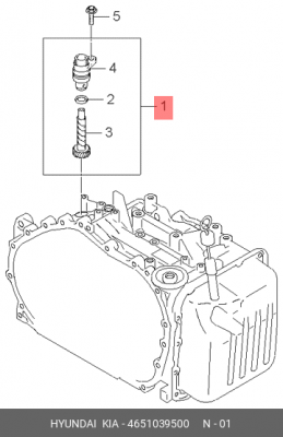 Hyundai Sonata EF 2,0 AT/ Датчик скорости 4651039500 HYUNDAI KIA