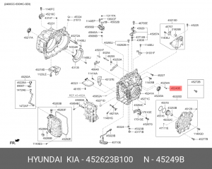 Hyundai IX35 Сальник масляный (2шт авто) 452623B100 HYUNDAI KIA
