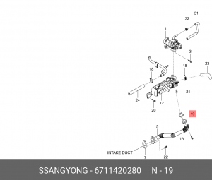 SS прокладка 6711420280 SSANG YONG