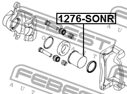 Hyundai Tucson/SonataEF/NF/Sportage 06-09 поршень тормозного суппорта зад 1276-SONR FEBEST