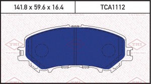 Nissan Qashqai 14-, X-Trail T32 колодки тормозные передние TCA1112 TATSUMI