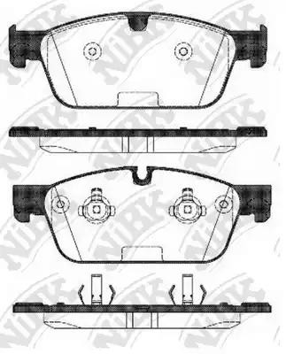 MB GL350 тормозные колодки передние PN31017 NIBK