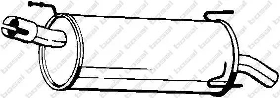 Глушитель выхлопных газов конечный 185-959 BOSAL