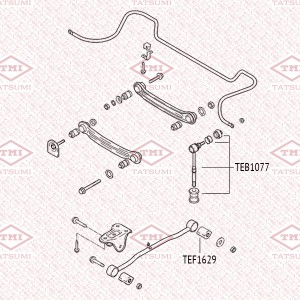 Hyundai Accent 99- Стойка стабилизатора задн TEB1077 TATSUMI