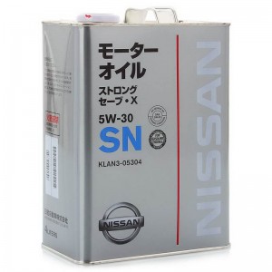 Nissan SN Strong Save X 5W30 (4L) моторное масло KLAN3-05304 NISSAN INFINITI