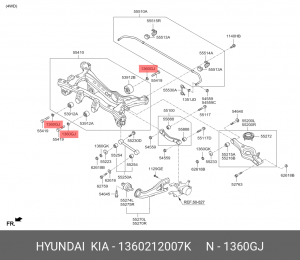 Шайба HYUNDAI D10 1360212007K HYUNDAI KIA