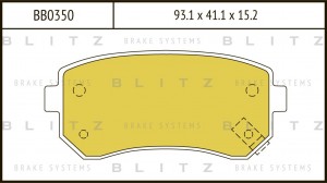 Kia Rio 05-/Ceed/i30 06-11/Sportage09- Словакия/IX35/i20/Cerato 09-/Sonata YF Ко BB0350 BLITZ