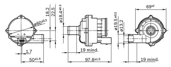 Насос водяной дополнительный 0 392 023 004 BOSCH