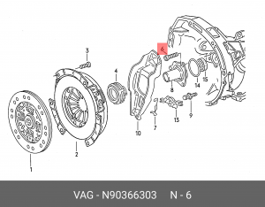 VAG болт N 903 663 03 VAG