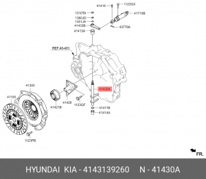 ВИЛКА СЦЕПЛЕНИЯ 4143139260 HYUNDAI KIA