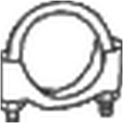 Хомут глушителя 52 mm 250-252 BOSAL