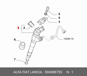 Fiat Ducato\ UAZ Patriot Форсунка двигателя 504088755 FIAT