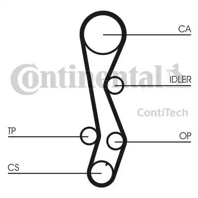 Toyota Ремень ГРМ 5AFE [128 зуб., 26mm] CT-1030 CONTITECH
