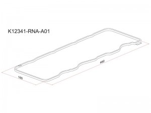 Honda CR-V III, IV 2.0, Accord 08- 2.0, Civic 06- 1.8, прокладка клапанной крышк K12341RNAA01 SAT