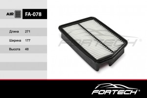 Chevrolet Rezzo/Tacuma воздушный фильтр (шт) FA078 FORTECH