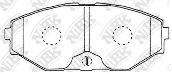 Nissan Maxima A32/33 00-05, Cefiro, Avenir 97-01 колодки передние PN2261 NIBK