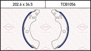 Nissan Almera n16 Колодки тормозные барабанные, комплект TCB1056 TATSUMI