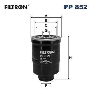 Hyundai Porter/Grace/Galloper/H1/Starex00-06/Terracan D4BH/BF фильтр топливный PP852 FILTRON
