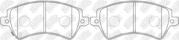 Toyota Corolla 120 Колодки тормозные передние PN1224 NIBK
