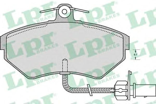 VAG Passat B5 колодки передние 05P979 LPR