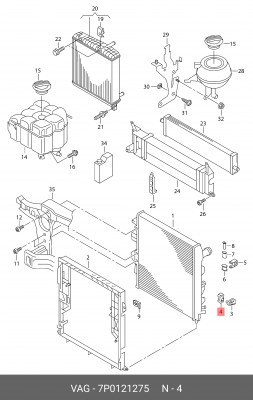 Подшипник 7P0 121 275 VAG