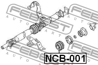 Nissan Sunny подшипник подвесной кард. вала NCB-001 FEBEST