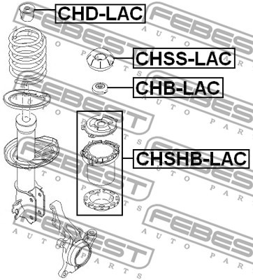 Chevrolet Lacetti Отбойник передн амортизатора CHD-LAC FEBEST