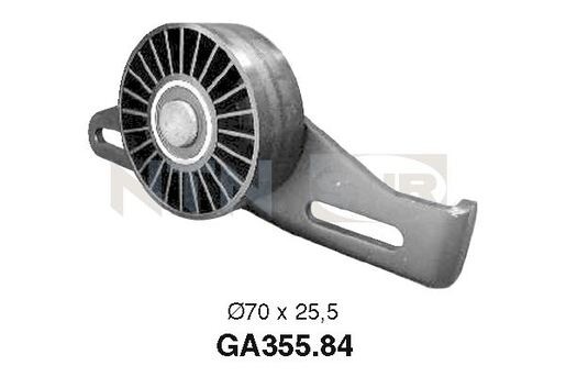 Renault Logan 1.4,1.6 8V, Largus 12- 8V ролик натяжитель приводного ремня  без к GA355.84 NTN SNR