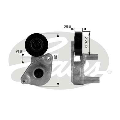 Hyundai SonataEF/Tucson/Sportage 04-09 2.7/SantaFe 00-06 2.7 натяжитель приводно T38149 GATES