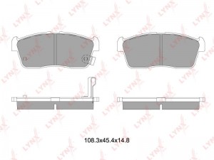 Suzuki Ignis 99-03-, YRV турбо 01-04 гг, BB 05- колодки тормозные передние BD-7551 LYNXAUTO