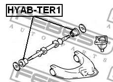 Hyundai Terracan сайлентблок перед верхнего рычага HYAB-TER1 FEBEST