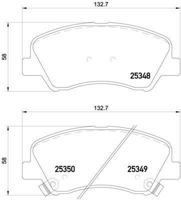 Hyundai Solaris 17- Колодки Тормозные перед P18025 BREMBO