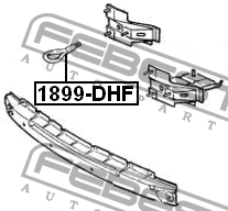 Ford Focus 2, Fiesta  Opel Astra G, H, COBALT, T300, Cruze крюк буксировочный 1899-DHF FEBEST