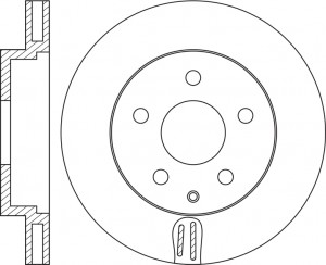 Mazda 3 13- диск тормозной передний RN1564 NIBK