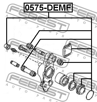 Mazda Demio 96-02 р/к переднего суппорта 0575-DEMF FEBEST