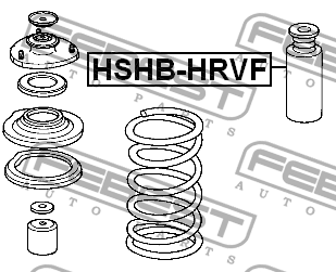 Honda HR-V Пыльник/отбойник перед. бампера HSHB-HRVF FEBEST
