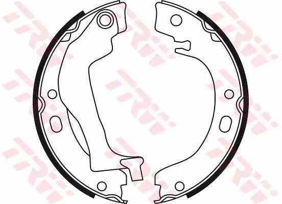 Toyota Corolla 120 Колодки стояночного тормоза GS8746 TRW