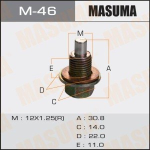 NISSAN TOYOTA болт сливной ДВС с магнитом М12х1.25 M-46 MASUMA