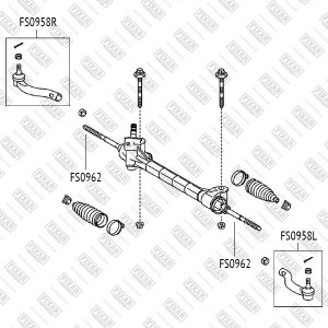 Toyota Rav4 III, IV 05-12- ТЯГА РУЛЕВАЯ FS0962 FIXAR