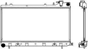 Subaru Forester 2,0 97-02, Impreza 1.5 92-00- радиатор охлаждения ДВС 34211013 SAKURA
