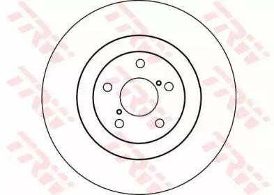 Subaru Forester SH Диск тормозной передний DF4104 TRW