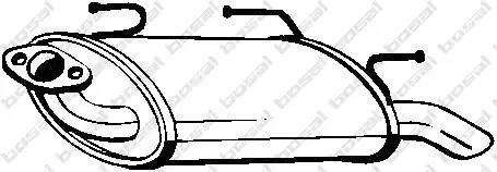 Nissan Almera N16 Глушитель задняя часть 145611 BOSAL